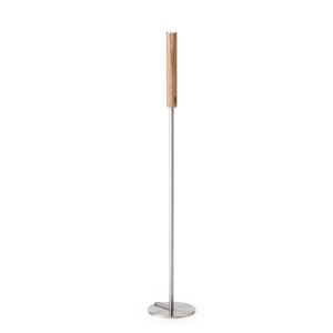 Schürhaken mit Flammenbläser auf Edelstahlfuß