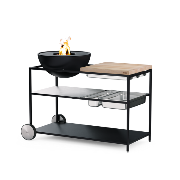 FIRE KITCHEN mit BOWL 57 Plancha-Grillset tief
