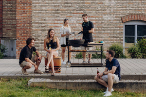 FIRE KITCHEN mit BOWL 57 Plancha-Grillset tief