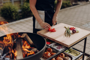 FIRE KITCHEN mit BOWL 57 Plancha-Grillset tief