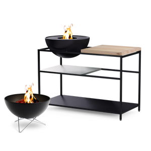 FIRE KITCHEN mit BOWL 57 Plancha-Grillset tief