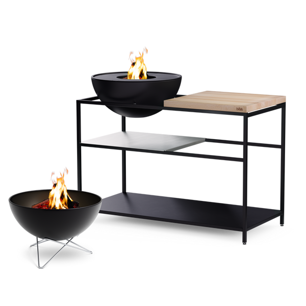 FIRE KITCHEN mit BOWL 57 Plancha-Grillset tief
