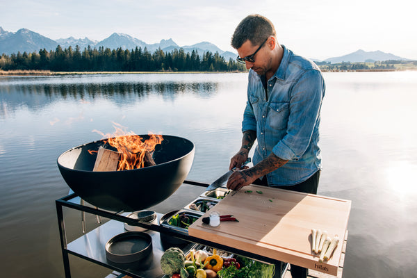 FIRE KITCHEN mit BOWL 70 Plancha-Grillset tief