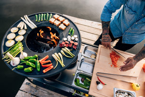 FIRE KITCHEN mit BOWL 70 Plancha-Grillset tief