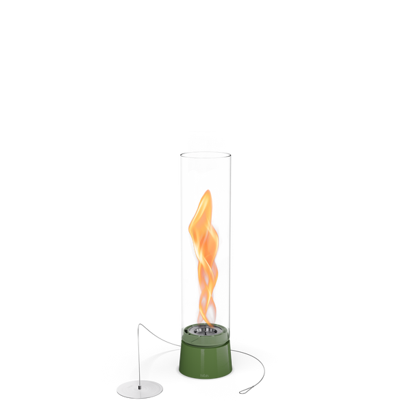 SPIN air 900 Tischfeuer Emaille grün