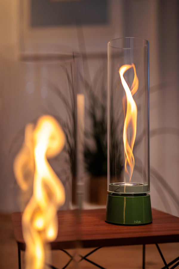SPIN air 900 Tischfeuer Emaille grün