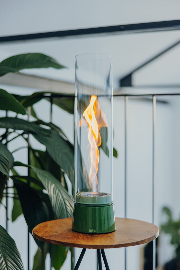 SPIN air 1200 Tischfeuer Emaille grün