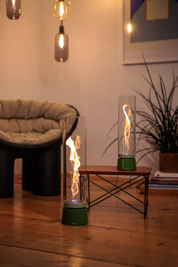 SPIN air 900 Tischfeuer Emaille grün