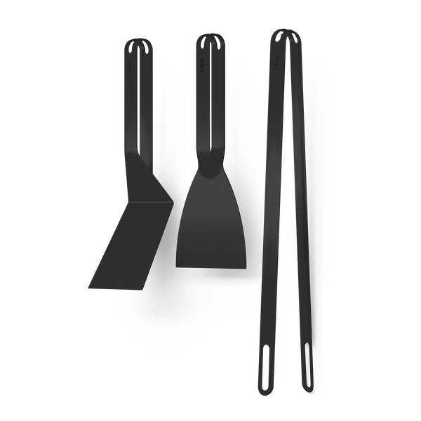 BBQ-Tool-Set schwarz (3-teilig)