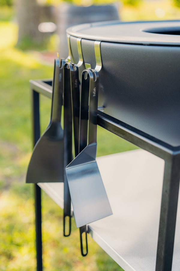 BBQ-Tool-Set schwarz (3-teilig)