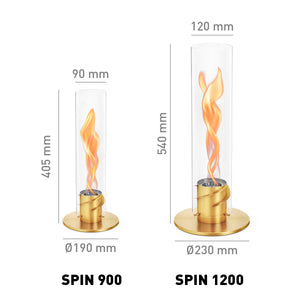 SPIN 1200 Tischfeuer gold