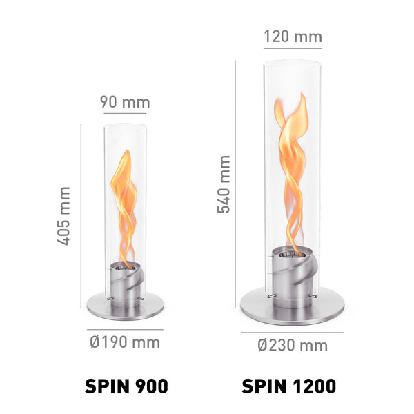 SPIN 900 Tischfeuer silber