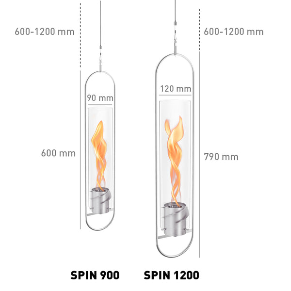 SPIN 1200 Hängefeuer silber