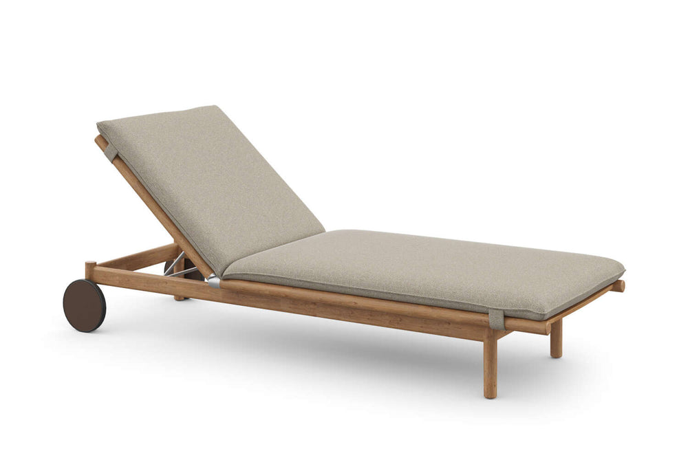 Beach chair incl. wheels & cushion